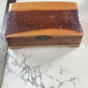 Vintage Wooden Jewelry Box